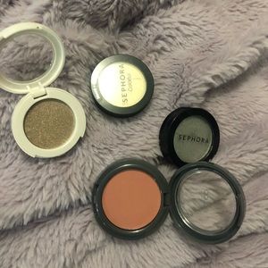 A colorraine shadow , 2 Sephora shades and a blush